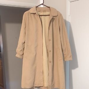 Elegant Tan Women's Trench Coat